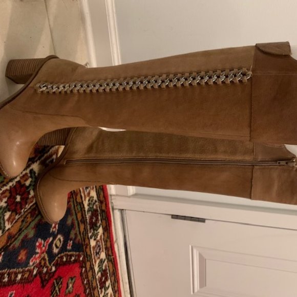 Size 5.5 Gianni Bini Leather Boots NIB - Picture 3 of 8